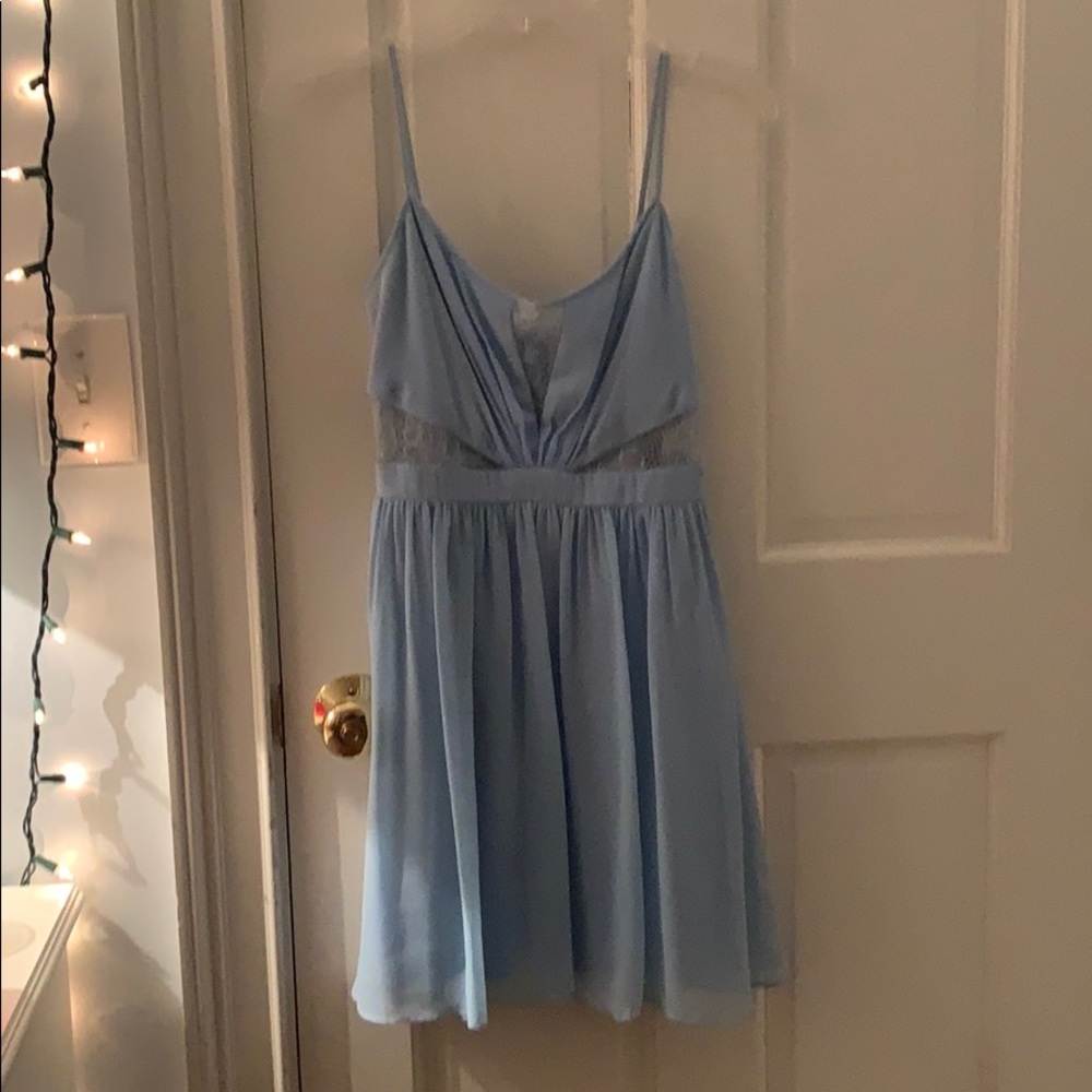 Baby blue skater dress
